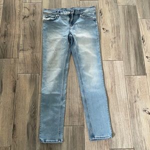 Men's slim straight jeans